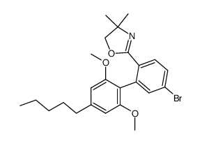 2-<4-bromo-2-(2,6-dimethoxy-4-pentylphenyl)phenyl>-4,4-dimethyl-4,5-dihydro-oxazole Structure