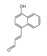 3-(4-hydroxynaphthalen-1-yl)prop-2-enal结构式