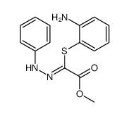 methyl 2-(2-aminophenyl)sulfanyl-2-(phenylhydrazinylidene)acetate Structure