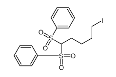 [1-(benzenesulfonyl)-5-iodopentyl]sulfonylbenzene结构式