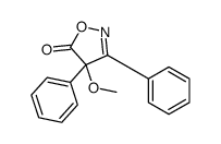 4-methoxy-3,4-diphenyl-1,2-oxazol-5-one结构式