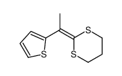 2-(1-thiophen-2-ylethylidene)-1,3-dithiane Structure