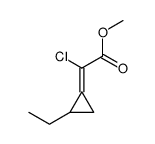methyl 2-chloro-2-(2-ethylcyclopropylidene)acetate Structure