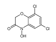 6,8-dichloro-4-hydroxy-1,4-benzoxazin-3-one结构式