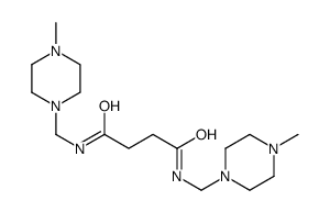 N,N'-bis[(4-methylpiperazin-1-yl)methyl]butanediamide Structure