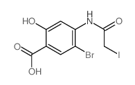 5-bromo-2-hydroxy-4-[(2-iodoacetyl)amino]benzoic acid picture