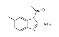 1H-Benzimidazol-2-amine,1-acetyl-6-methyl-(9CI)结构式