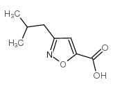 3-(2-methylpropyl)-1,2-oxazole-5-carboxylic acid Structure