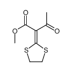 methyl 2-(1,3-dithiolan-2-ylidene)-3-oxobutanoate结构式