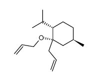 (1S,2S,5R)-1-Allyl-1-allyloxy-2-isopropyl-5-methyl-cyclohexane Structure