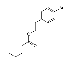 2-(4-bromophenyl)ethyl pentanoate结构式