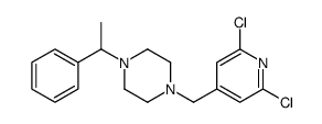 1-[(2,6-dichloropyridin-4-yl)methyl]-4-(1-phenylethyl)piperazine Structure