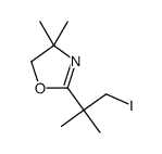 2-(1-iodo-2-methylpropan-2-yl)-4,4-dimethyl-5H-1,3-oxazole Structure