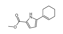 methyl 5-(cyclohexen-1-yl)-1H-pyrrole-2-carboxylate结构式