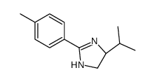 (5S)-2-(4-methylphenyl)-5-propan-2-yl-4,5-dihydro-1H-imidazole结构式