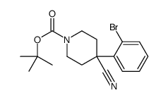 1-BOC-4-CYANO-4-(2-BROMOPHENYL)-PIPERIDINE structure