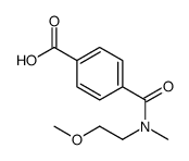 4-[2-methoxyethyl(methyl)carbamoyl]benzoic acid结构式