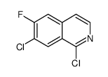 1,7-dichloro-6-fluoroisoquinoline Structure