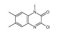 3-chloro-1,6,7-trimethylquinoxalin-2(1H)-one Structure