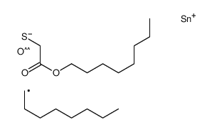 (2-octoxy-2-oxoethyl)sulfanyl-octyl-oxotin结构式