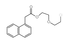 1-Naphthaleneaceticacid, 2-(2-chloroethoxy)ethyl ester Structure