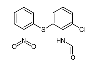 N-(2-chloro-6-((2-nitrophenyl)thio)phenyl)formamide结构式