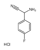 2-amino-2-(4-fluorophenyl)acetonitrile,hydrochloride结构式