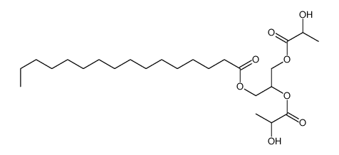 2,3-bis(2-hydroxypropanoyloxy)propyl hexadecanoate Structure