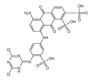 5-amino-8-[[4-[(4,6-dichloro-1,3,5-triazin-2-yl)amino]-3-sulphophenyl]amino]-9,10-dihydro-9,10-dioxoanthracenedisulphonic acid picture