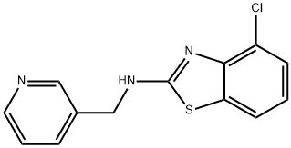 4-Chloro-N-(pyridin-3-ylmethyl)-1,3-benzothiazol-2-amine structure