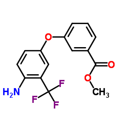 Methyl 3-[4-amino-3-(trifluoromethyl)phenoxy]benzoate Structure