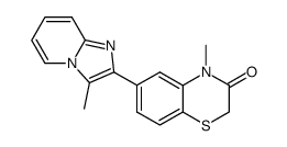 6-(3-Methylimidazo[1,2-a]pyridin-2-yl)-4-methyl-3-oxo-3,4-dihydro-2H-1,4-benzothiazine Structure