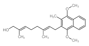 (2E,6E)-8-(1,4-DIMETHOXY-3-METHYLNAPHTHALEN-2-YL)-2,6-DIMETHYLOCTA-2,6-DIEN-1-OL Structure