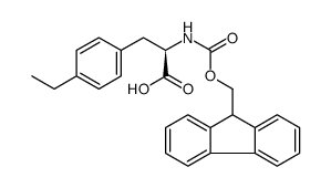 D-Phenylalanine, 4-ethyl-N-[(9H-fluoren-9-ylmethoxy)carbonyl]-结构式