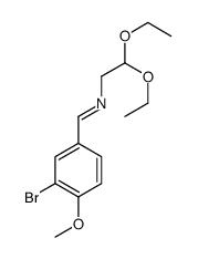 1-(3-bromo-4-methoxyphenyl)-N-(2,2-diethoxyethyl)methanimine Structure