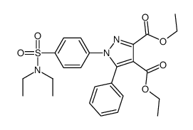 diethyl 1-[4-(diethylsulfamoyl)phenyl]-5-phenylpyrazole-3,4-dicarboxylate Structure