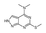 N,N-dimethyl-6-methylsulfanyl-1H-pyrazolo[3,4-d]pyrimidin-4-amine Structure