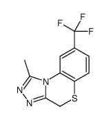 1-methyl-8-(trifluoromethyl)-4H-[1,2,4]triazolo[3,4-c][1,4]benzothiazine结构式