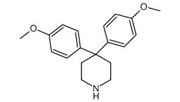 4,4-bis(4-methoxyphenyl)piperidine结构式