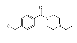 (4-sec-butyl-piperazin-1-yl)-(4-hydroxymethyl-phenyl)-methanone Structure