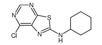 (7-Chloro-thiazolo[5,4-d]pyrimidin-2-yl)-cyclohexyl-amine Structure