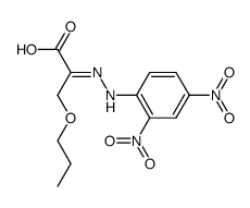 2-(2,4-dinitro-phenylhydrazono)-3-propoxy-propionic acid结构式