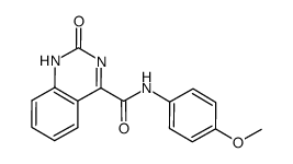 1,2-dihydro-2-oxoquinazoline-4-carboxy-(4-methoxyphenyl)amide Structure