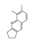 5,6-dimethyl-2,3-dihydro-1H-cyclopenta[b]quinoline结构式