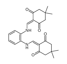 N,N'-Bis-<(4,4-dimethyl-2,6-dioxo-cyclohexyliden)-methylen>-1,2-diaminobenzol结构式