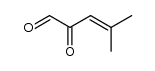 4-methyl-2-oxo-pent-3-enal Structure
