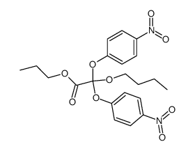 Butyloxy-bis-<4-nitro-phenoxy>-essigsaeure-propylester结构式
