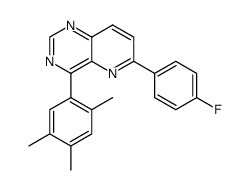 6-(4-fluorophenyl)-4-(2,4,5-trimethylphenyl)-pyrido[3,2-d]pyrimidine结构式