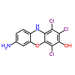1,2,4-trichloro-7-amino-3H-isophenoxazin-3-one结构式