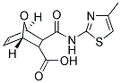 3-(4-METHYL-THIAZOL-2-YLCARBAMOYL)-7-OXA-BICYCLO[2.2.1]HEPT-5-ENE-2-CARBOXYLIC ACID Structure